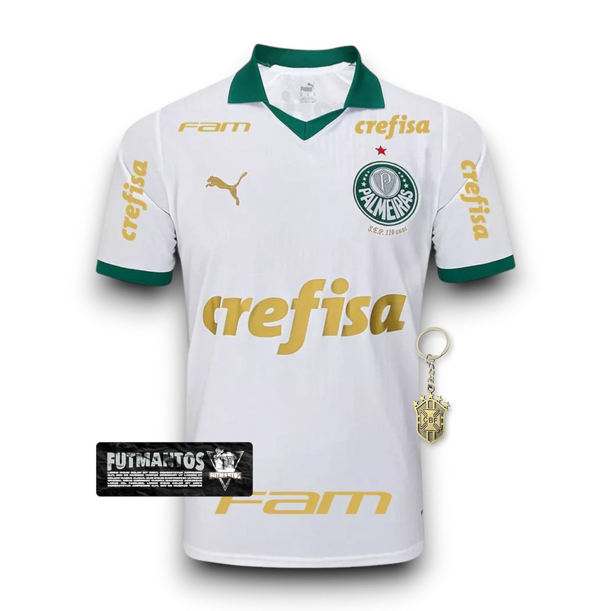 Camisa Palmeiras II Branca 24/25 - Com patrocínios