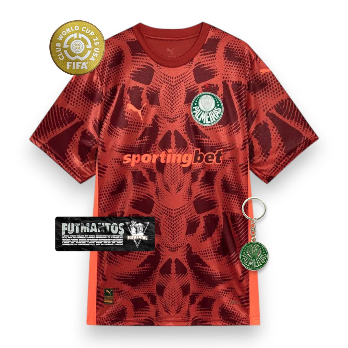 Camisa Palmeiras Goleira Vermelha 25/26 - Super Mundial