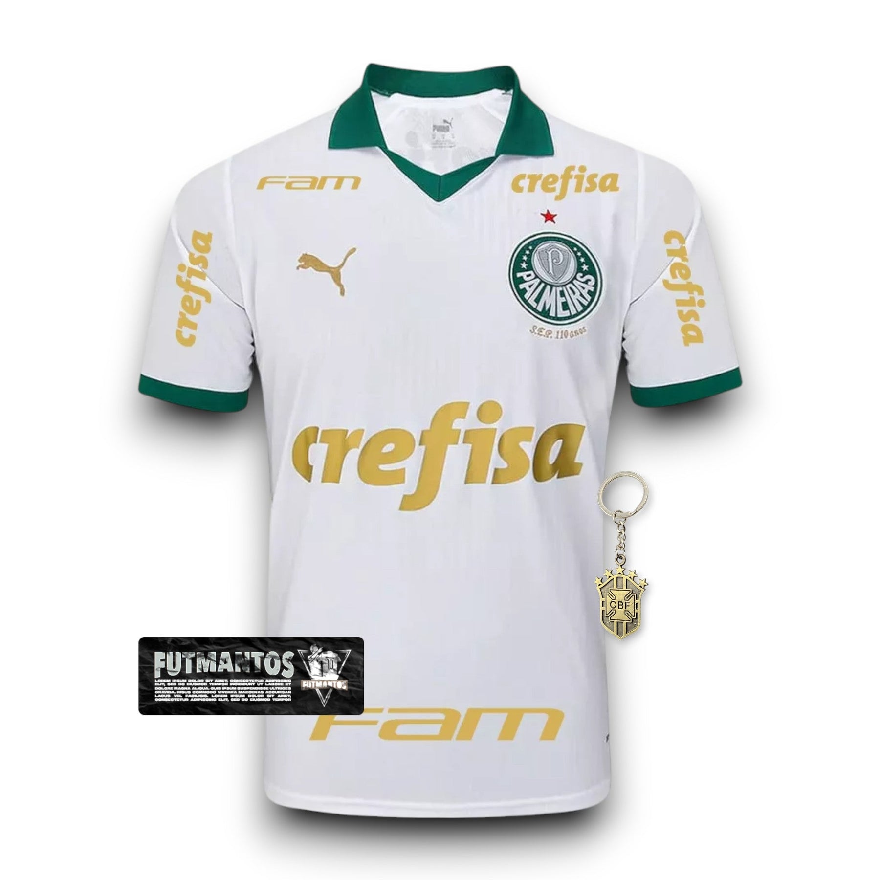 Camisa Palmeiras II Branca 24/25 - Com patrocínios